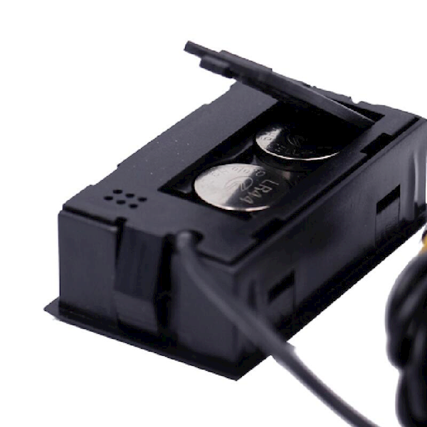 Thermometer Temperature Sensor with Probe Black